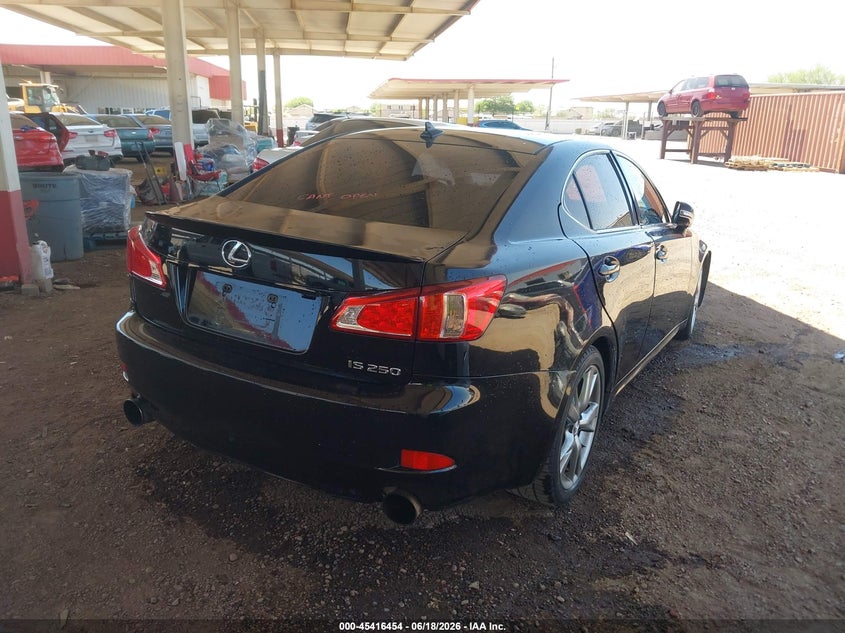 2012 Lexus Is 250 VIN JTHBF5C24C5163953 IAAI salvage auction — NORMAL WEAR, Restored (Arizona), sold $25 on 2026-07-28 (photo 4)