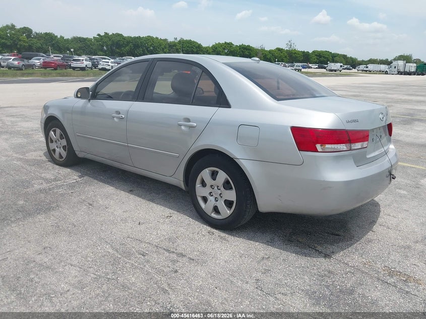 2007 Hyundai Sonata VIN 5NPET46C27H251721 IAAI salvage auction — NORMAL WEAR, Clear (Florida), sold $375 on 2026-07-23 (photo 3)