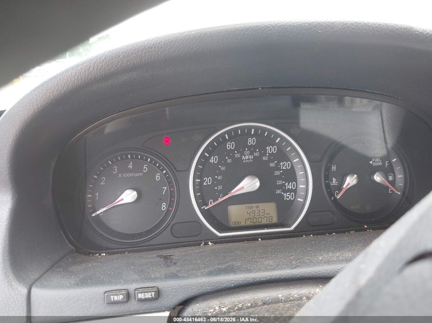 2007 Hyundai Sonata VIN 5NPET46C27H251721 IAAI salvage auction — NORMAL WEAR, Clear (Florida), sold $375 on 2026-07-23 (photo 7)