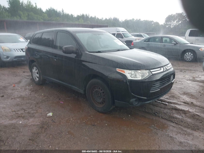 2014 Mitsubishi Outlander VIN JA4AD2A39EZ006938 IAAI salvage auction — LEFT SIDE, Clear (Alabama), sold $250 on 2026-07-08 (photo 1)