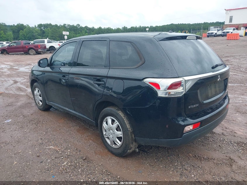 2014 Mitsubishi Outlander VIN JA4AD2A39EZ006938 IAAI salvage auction — LEFT SIDE, Clear (Alabama), sold $250 on 2026-07-08 (photo 3)