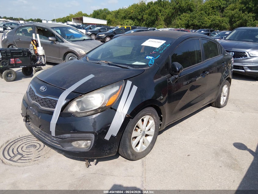 2013 Kia Rio VIN KNADN4A38D6312392 IAAI salvage auction — NORMAL WEAR, Original (Texas), sold $550 on 2026-07-13 (photo 2)