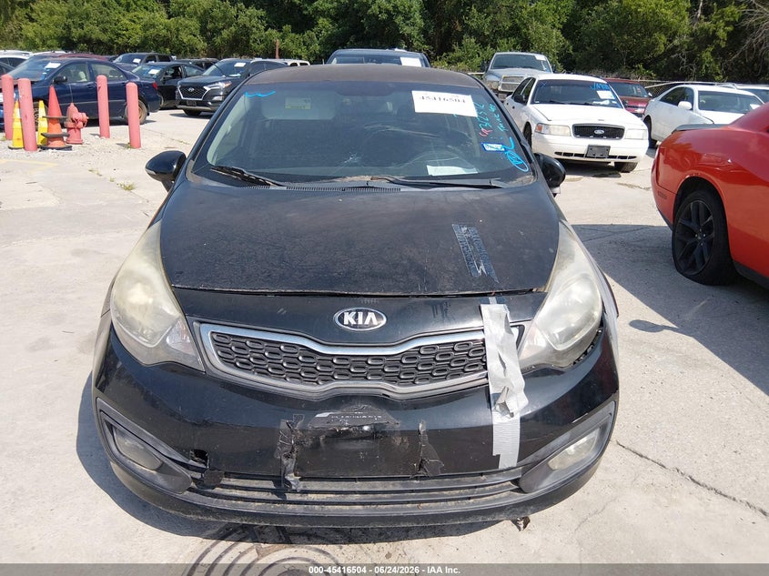 2013 Kia Rio VIN KNADN4A38D6312392 IAAI salvage auction — NORMAL WEAR, Original (Texas), sold $550 on 2026-07-13 (photo 6)