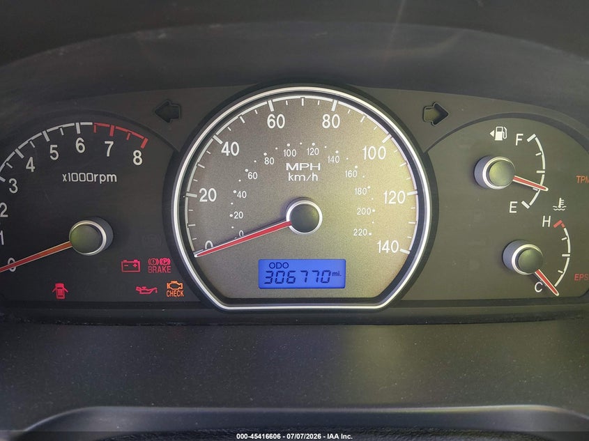 2008 Hyundai Elantra VIN KMHDU46D28U552087 IAAI salvage auction — NORMAL WEAR, Clear (Arizona), sold $600 on 2026-07-28 (photo 7)