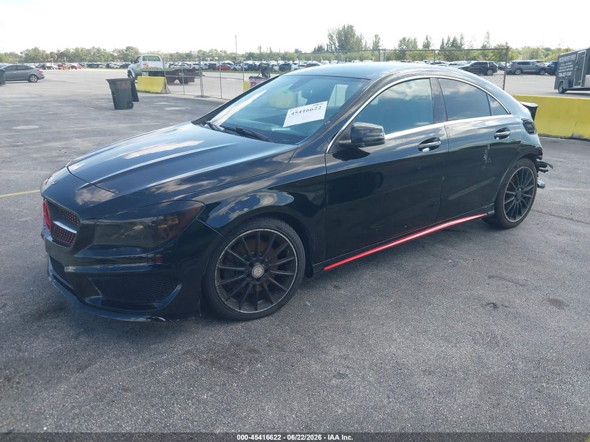 2015 Mercedes-benz Cla-klasse VIN WDDSJ4EB6FN222129 IAAI salvage auction — LEFT REAR, Rebuildable (Florida), sold $575 on 2026-07-16 (photo 2)