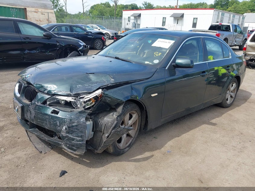 2007 BMW 5 series VIN WBANF33547CW70122 IAAI salvage auction — LEFT FRONT, Salvage - Greater Than 75% (Maryland), sold $250 on 2026-07-21 (photo 2)