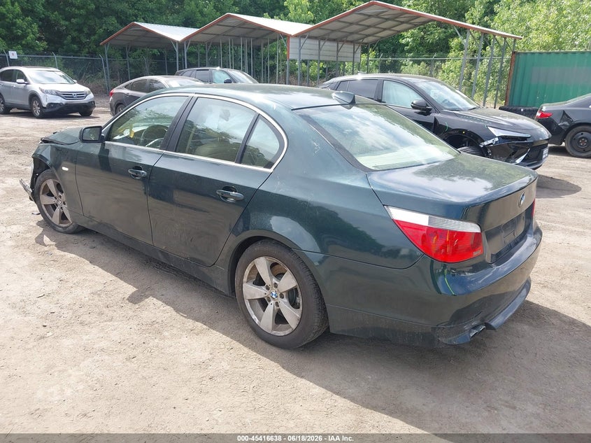 2007 BMW 5 series VIN WBANF33547CW70122 IAAI salvage auction — LEFT FRONT, Salvage - Greater Than 75% (Maryland), sold $250 on 2026-07-21 (photo 3)