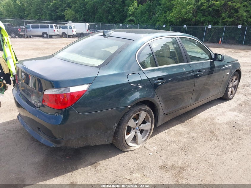 2007 BMW 5 series VIN WBANF33547CW70122 IAAI salvage auction — LEFT FRONT, Salvage - Greater Than 75% (Maryland), sold $250 on 2026-07-21 (photo 4)