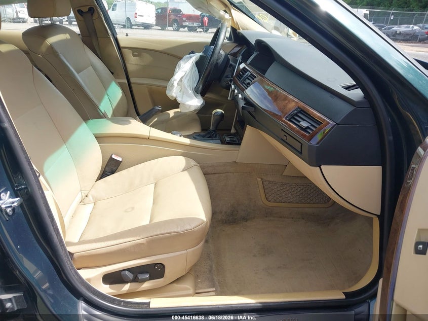 2007 BMW 5 series VIN WBANF33547CW70122 IAAI salvage auction — LEFT FRONT, Salvage - Greater Than 75% (Maryland), sold $250 on 2026-07-21 (photo 5)