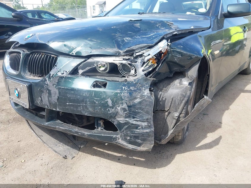 2007 BMW 5 series VIN WBANF33547CW70122 IAAI salvage auction — LEFT FRONT, Salvage - Greater Than 75% (Maryland), sold $250 on 2026-07-21 (photo 6)