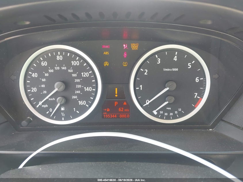 2007 BMW 5 series VIN WBANF33547CW70122 IAAI salvage auction — LEFT FRONT, Salvage - Greater Than 75% (Maryland), sold $250 on 2026-07-21 (photo 7)