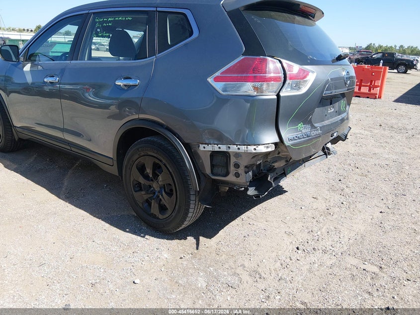 2015 Nissan Rogue VIN KNMAT2MV7FP514697 IAAI salvage auction — REAR END, Certificate Of Title (Nebraska), sold $1,125 on 2026-07-23 (photo 6)