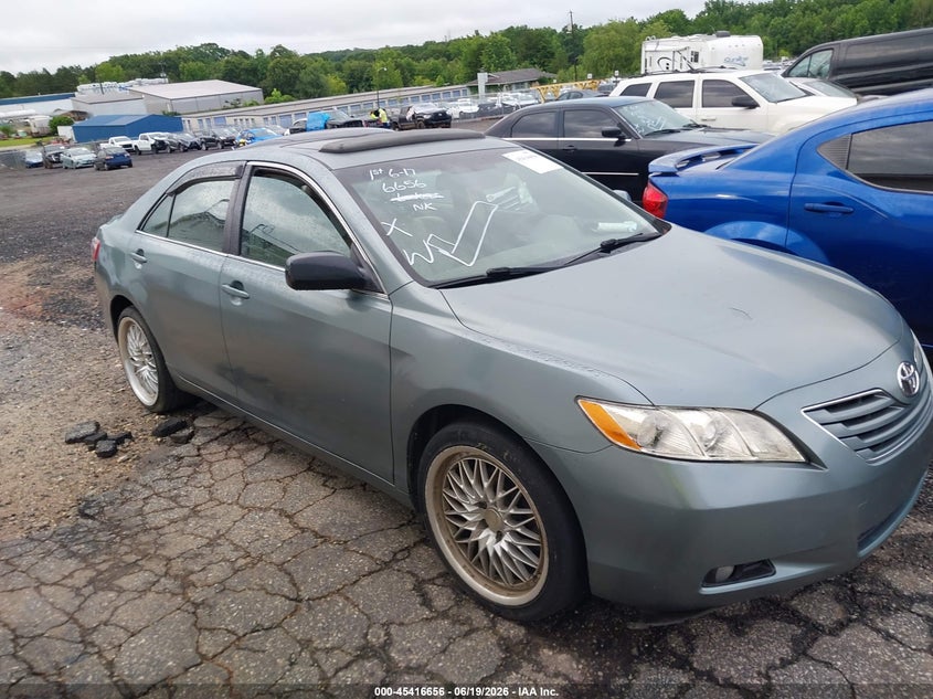 2007 Toyota Camry VIN JTNBK46K373025286 IAAI salvage auction — NORMAL WEAR, Repossession Paperwork (South Carolina), sold $525 on 2026-07-21 (photo 1)