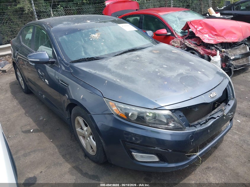 2015 Kia Optima VIN KNAGM4A73F5558441 IAAI salvage auction — REPOSSESSION, Salvage Title, sold $25 on 2026-07-23 (photo 1)