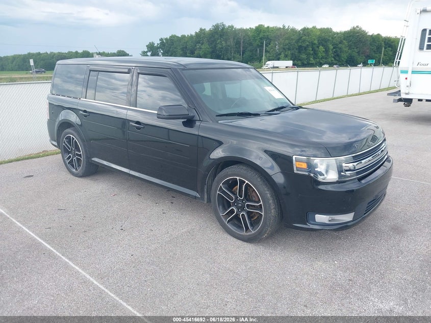 2013 Ford Flex VIN 2FMGK5C81DBD29538 IAAI salvage auction — NORMAL WEAR, Clear (Indiana), sold $1,050 on 2026-07-09 (photo 1)