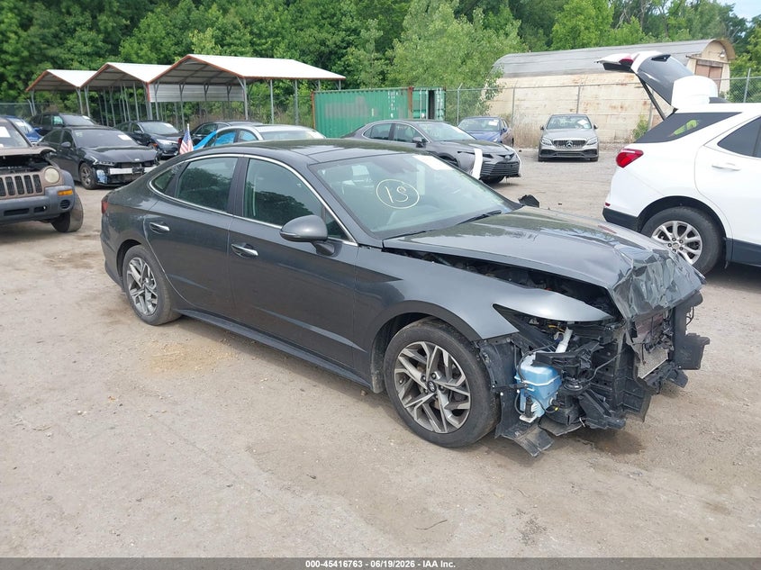 2023 Hyundai Sonata VIN KMHL14JAXPA255490 IAAI salvage auction — FRONT END, Salvage Title, sold $3,400 on 2026-07-28 (photo 1)