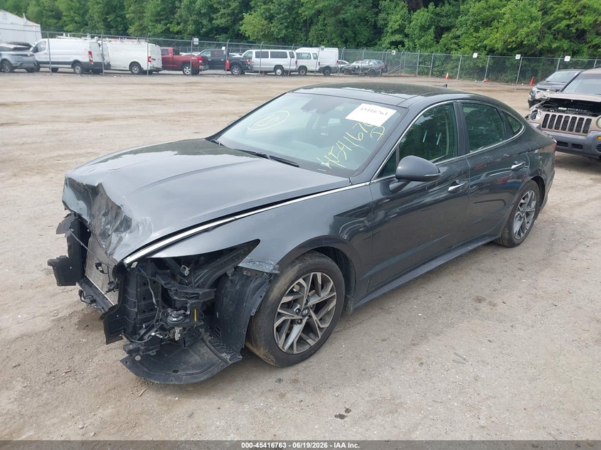 2023 Hyundai Sonata VIN KMHL14JAXPA255490 IAAI salvage auction — FRONT END, Salvage Title, sold $3,400 on 2026-07-28 (photo 2)