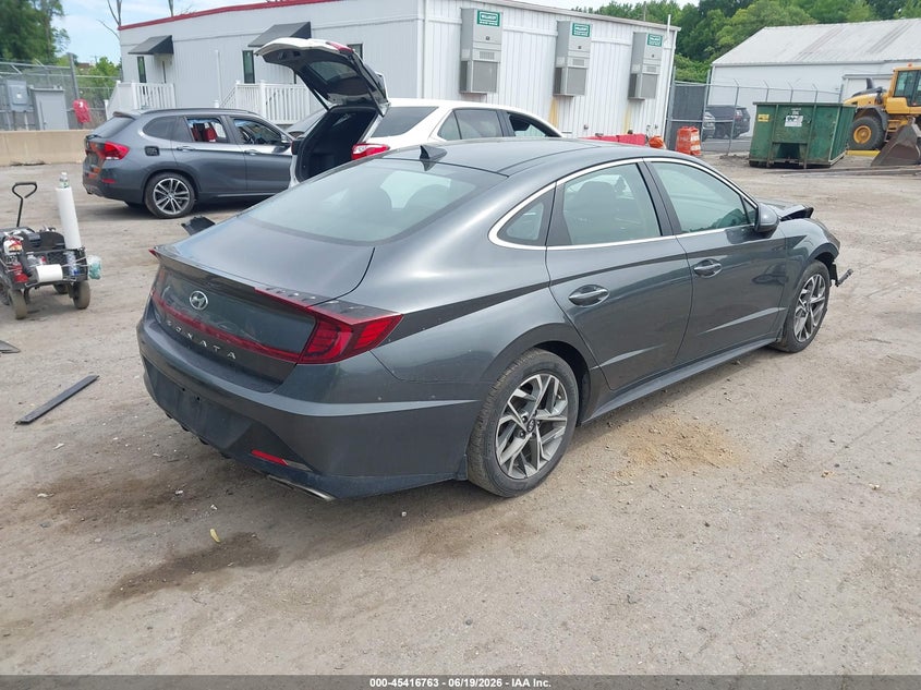 2023 Hyundai Sonata VIN KMHL14JAXPA255490 IAAI salvage auction — FRONT END, Salvage Title, sold $3,400 on 2026-07-28 (photo 4)