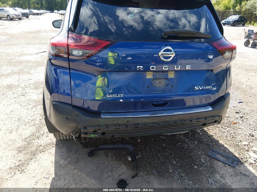 2021 Nissan Rogue VIN JN8AT3BB3MW215696 IAAI salvage auction — REAR END, Salvage Title, sold $5,300 on 2026-07-15 (photo 6)