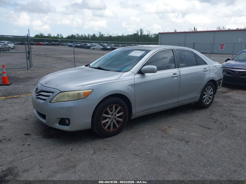2010 Toyota Camry VIN JTNBK3EK5A3046546 IAAI salvage auction — REAR END, Rebuildable (Florida), sold $1,350 on 2026-07-13 (photo 2)