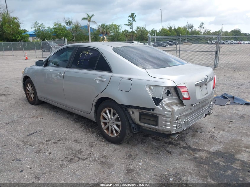 2010 Toyota Camry VIN JTNBK3EK5A3046546 IAAI salvage auction — REAR END, Rebuildable (Florida), sold $1,350 on 2026-07-13 (photo 3)