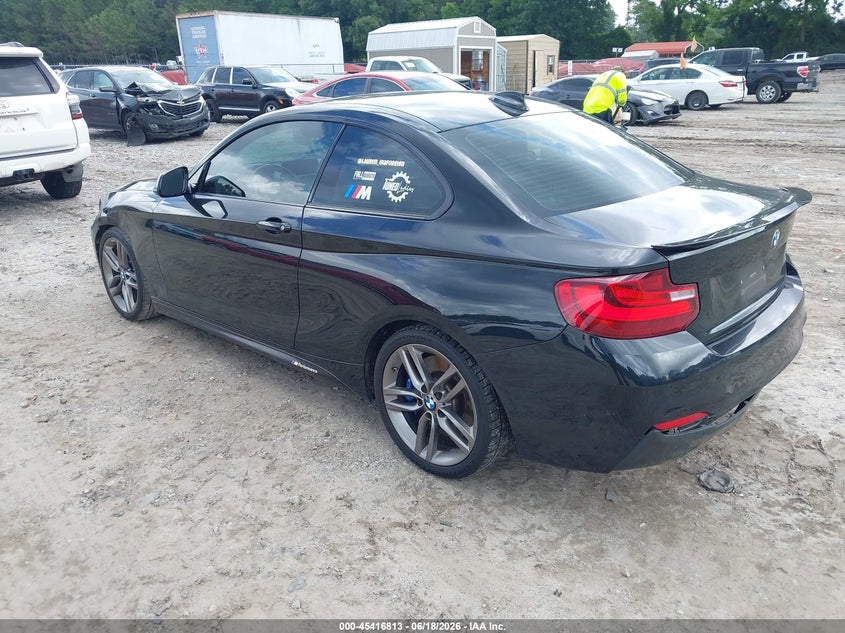 2015 BMW 2er VIN WBA1F5C58FV257312 IAAI salvage auction — RIGHT SIDE, Salvage (Georgia), sold $2,000 on 2026-08-07 (photo 3)