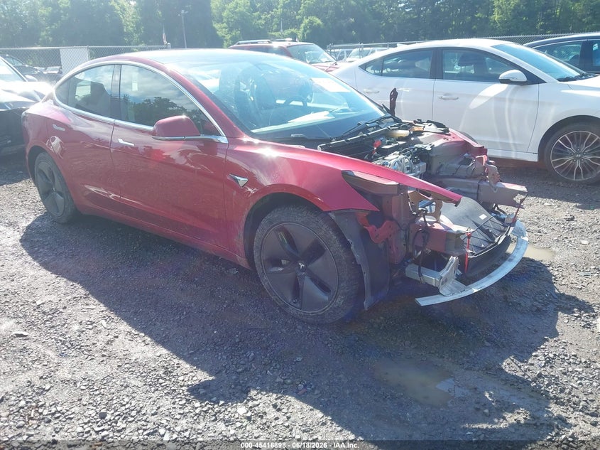 2018 Tesla Model 3 VIN 5YJ3E1EB6JF133668 IAAI salvage auction — FRONT END, Salvage Title, sold $6,100 on 2026-07-16 (photo 1)