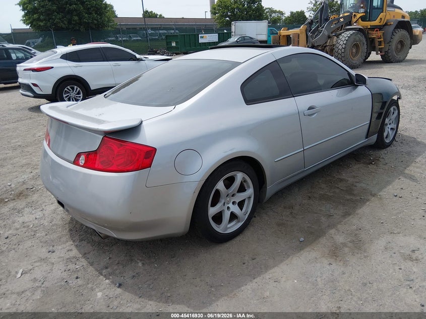 2004 Infiniti G35 VIN JNKCV54E14M800417 IAAI salvage auction — FRONT END, Salvage (Pennsylvania), sold $225 on 2026-07-31 (photo 4)