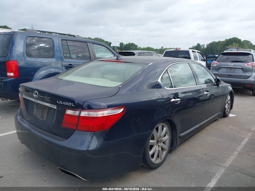 2008 Lexus Ls 460 VIN JTHGL46F385024492 IAAI salvage auction — NORMAL WEAR, Clear-Dealer Only (North Carolina), sold $875 on 2026-07-27 (photo 4)