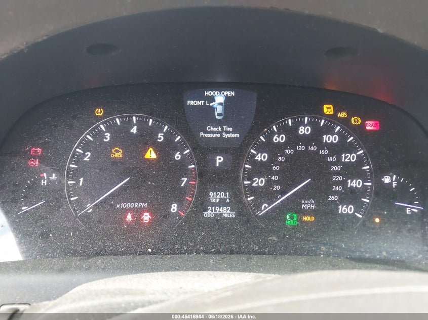 2008 Lexus Ls 460 VIN JTHGL46F385024492 IAAI salvage auction — NORMAL WEAR, Clear-Dealer Only (North Carolina), sold $875 on 2026-07-27 (photo 7)