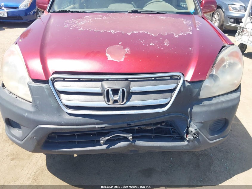 2006 Honda Cr-v VIN JHLRD68876C027795 IAAI salvage auction — FRONT END, Salvage (California), sold $825 on 2026-07-22 (photo 6)