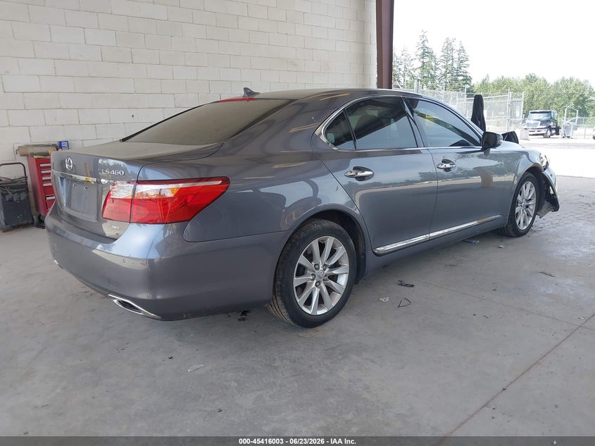 2012 Lexus Ls VIN JTHCL5EF4C5013550 IAAI salvage auction — LEFT FRONT, Bill Of Sale (Washington), sold $1,675 on 2026-07-29 (photo 4)