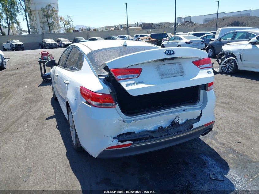 2016 Kia Optima VIN 5XXGU4L34GG087894 IAAI salvage auction — REAR END, Salvage Title, sold $2,100 on 2026-07-17 (photo 6)