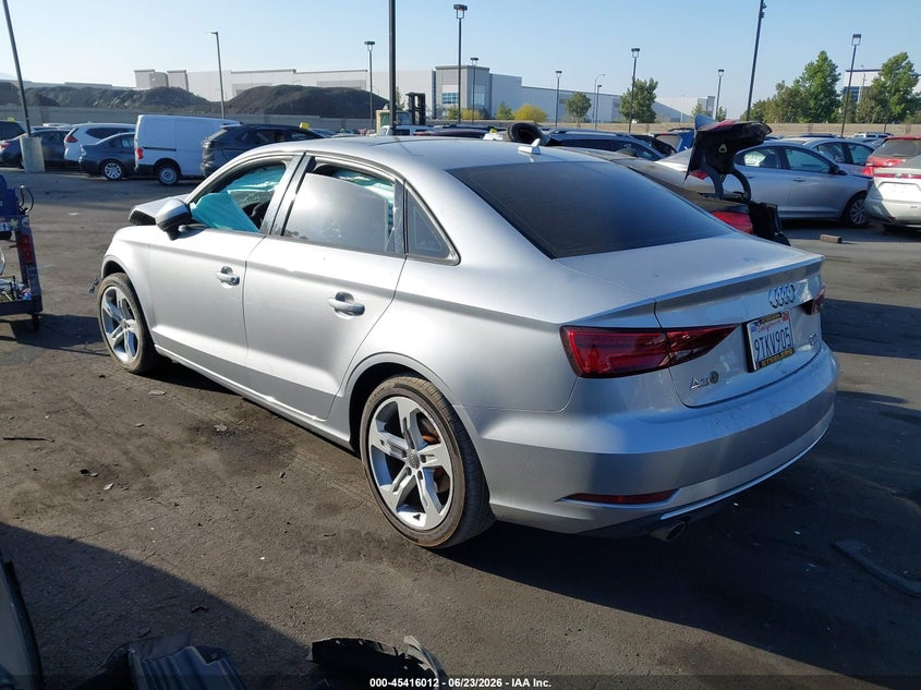 2018 Audi A3 VIN WAUB8GFFXJ1044960 IAAI salvage auction — FRONT END, Salvage Certificate (California), sold $200 on 2026-07-24 (photo 3)