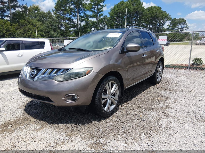 2009 Nissan Murano VIN JN8AZ18W19W213028 IAAI salvage auction — FRONT END, Clear (Alabama), sold $350 on 2026-07-13 (photo 2)