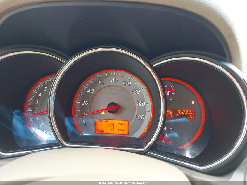 2009 Nissan Murano VIN JN8AZ18W19W213028 IAAI salvage auction — FRONT END, Clear (Alabama), sold $350 on 2026-07-13 (photo 7)