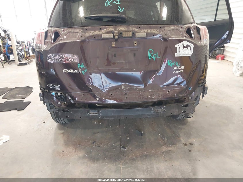 2018 Toyota VIN 2T3RFREV6JW760090 IAAI salvage auction — FRONT & REAR, Salvage (Colorado), sold $5,600 on 2026-08-07 (photo 6)