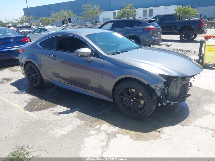 2016 Lexus Rc VIN JTHHA5BC7G5003221 IAAI salvage auction — FRONT END, Salvage (California), sold $7,575 on 2026-08-31 (photo 1)