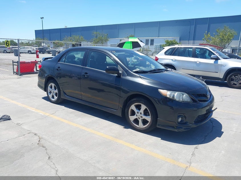 2012 Toyota Corolla VIN 5YFBU4EE3CP045484 IAAI salvage auction — LEFT REAR, Salvage (California), sold $1,750 on 2026-07-06 (photo 1)