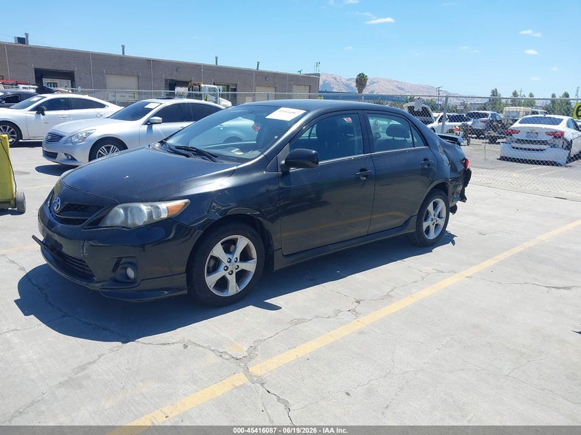 2012 Toyota Corolla VIN 5YFBU4EE3CP045484 IAAI salvage auction — LEFT REAR, Salvage (California), sold $1,750 on 2026-07-06 (photo 2)