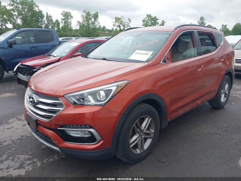 2017 Hyundai Santa fe VIN 5XYZUDLB9HG452843 IAAI salvage auction — LEFT SIDE, Salvage (Ohio), sold $2,200 on 2026-07-14 (photo 2)