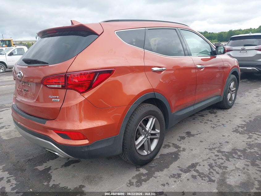 2017 Hyundai Santa fe VIN 5XYZUDLB9HG452843 IAAI salvage auction — LEFT SIDE, Salvage (Ohio), sold $2,200 on 2026-07-14 (photo 4)