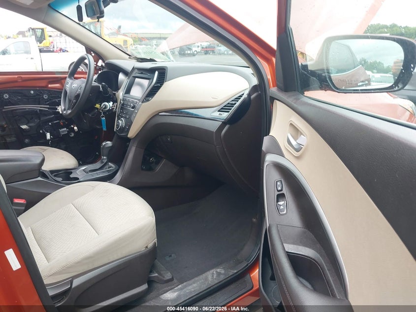 2017 Hyundai Santa fe VIN 5XYZUDLB9HG452843 IAAI salvage auction — LEFT SIDE, Salvage (Ohio), sold $2,200 on 2026-07-14 (photo 5)