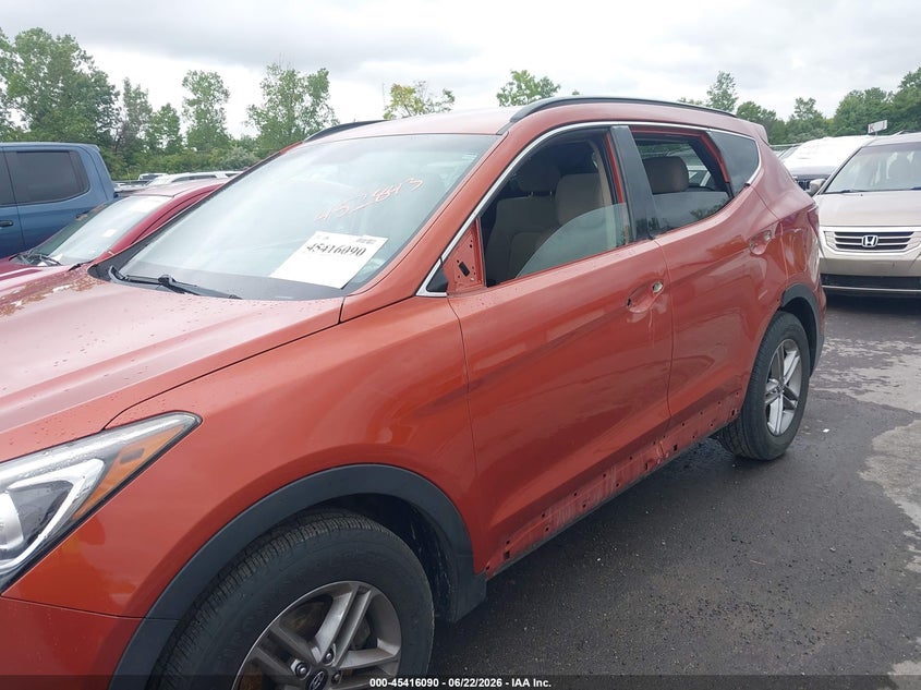 2017 Hyundai Santa fe VIN 5XYZUDLB9HG452843 IAAI salvage auction — LEFT SIDE, Salvage (Ohio), sold $2,200 on 2026-07-14 (photo 6)