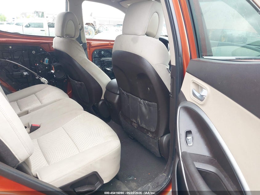 2017 Hyundai Santa fe VIN 5XYZUDLB9HG452843 IAAI salvage auction — LEFT SIDE, Salvage (Ohio), sold $2,200 on 2026-07-14 (photo 8)