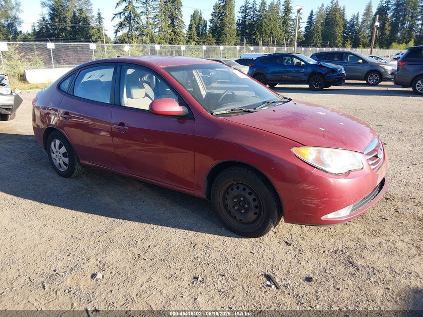 2010 Hyundai Elantra VIN KMHDU4AD5AU141084 IAAI salvage auction — FRONT END, Bill Of Sale (Washington), sold $250 on 2026-07-08 (photo 1)