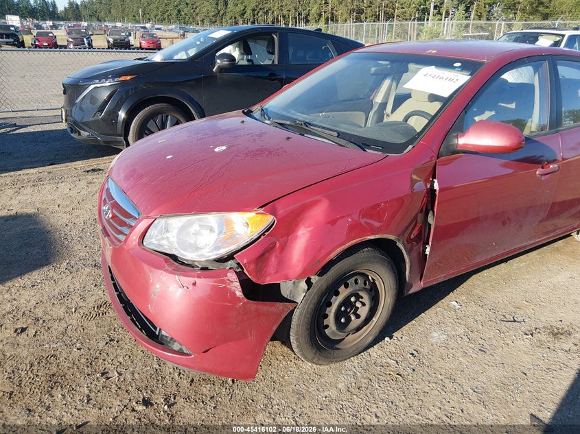 2010 Hyundai Elantra VIN KMHDU4AD5AU141084 IAAI salvage auction — FRONT END, Bill Of Sale (Washington), sold $250 on 2026-07-08 (photo 6)