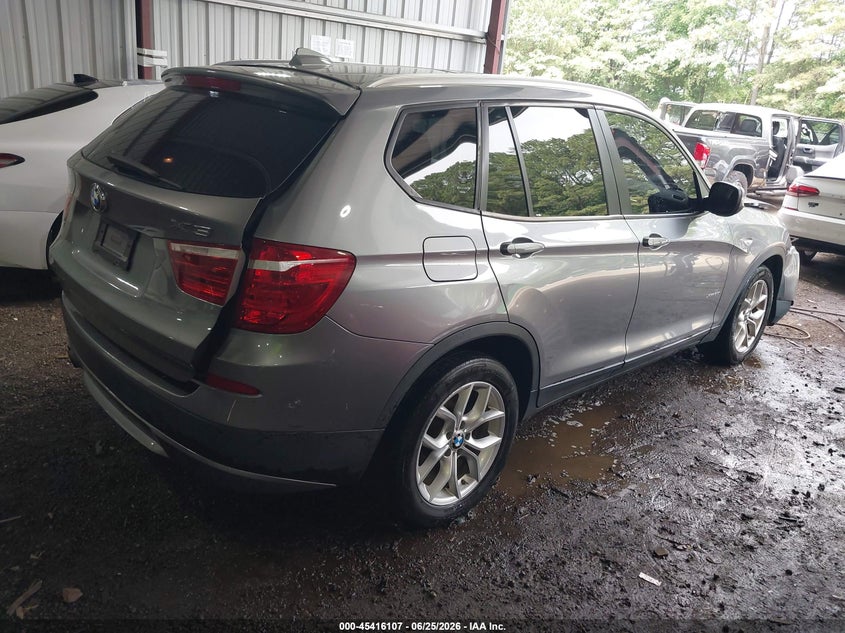 2013 BMW X3 VIN 5UXWX7C5XDL983259 IAAI salvage auction — FRONT & REAR, Clear (Virginia), sold $825 on 2026-07-22 (photo 4)