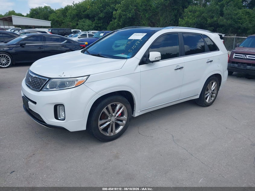 2015 Kia Sorento VIN 5XYKW4A7XFG575199 IAAI salvage auction — NORMAL WEAR, Original (Texas), sold $1,950 on 2026-07-06 (photo 2)