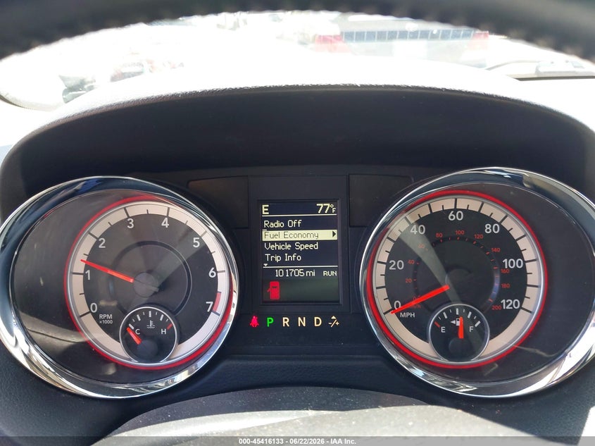 2013 Dodge VIN 2C4RDGCG1DR820693 IAAI salvage auction — REAR END, Salvage Title, sold $1,550 on 2026-07-10 (photo 7)